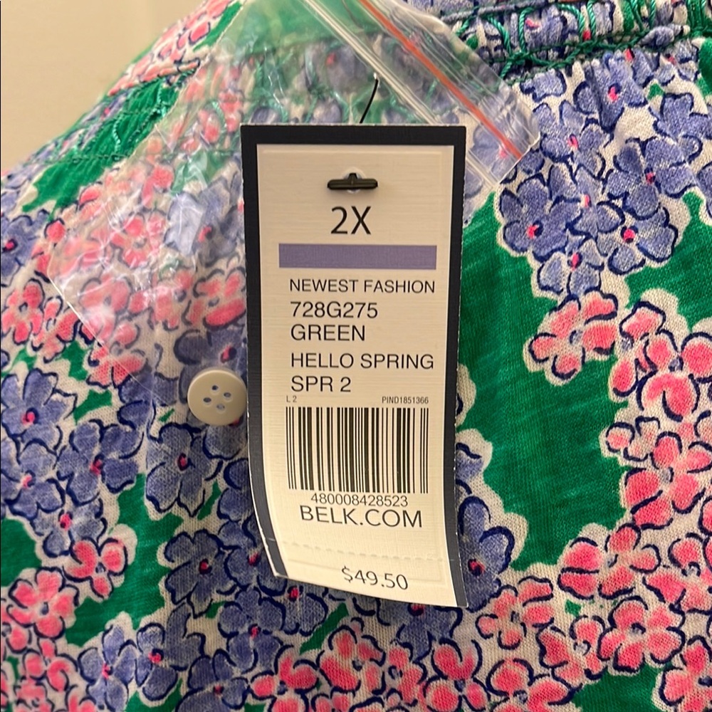 Crown & Ivy Pink and Purple Sleeveless Tunic - Picture 5 of 5